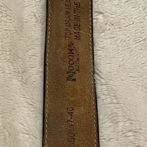 Men's Nocona Tucson Top Grain Brown Western-Style Leather Belt Size 40 VGC - Picture 7 of 7